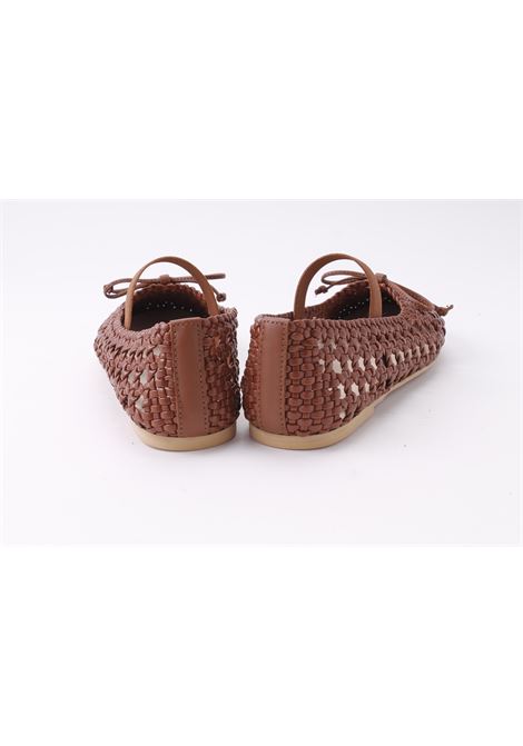 Ballerine con intreccio FLORENS | F11352/2 INTRECCIO CUOIO